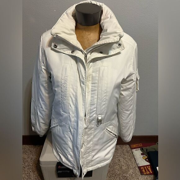 Calvin Klein Jackets & Blazers - Calvin Klein Womens Small Puffer Full ZIP Jacket Hood Zip In